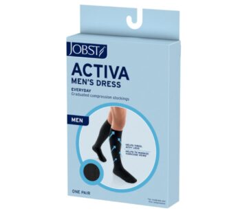 JOBST Mens Dress Knee High Closed Toe Compression Stockings, Professional Quality, Stylish
