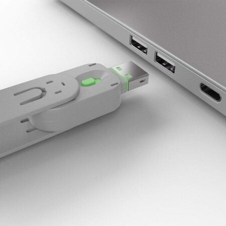 Lindy USB Port Blocker - Pack of 4, Green (40451) - Image 3