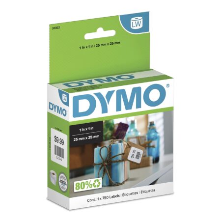DYMO Authentic LW Multi-Purpose Square Labels, DYMO Labels for LabelWriter Printers, Great