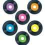 Carson Dellosa 45-Piece Colorful Vinyl Records Bulletin Board Cutouts, Colorful Vinyl Reco