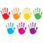Carson Dellosa 42 Colorful Helping Hands Bulletin Board Cutouts, Vibrant Hand Cutouts for