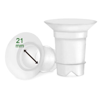 Maymom Flange Inserts 21mm (Long) Compatible with Medela 24mm PersonalFit Shield, Spectra