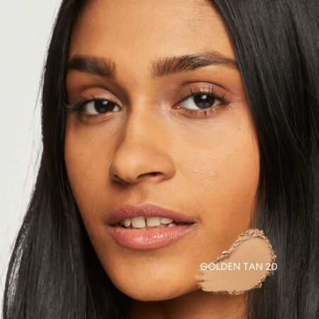 bareMinerals Original Loose Powder Foundation SPF 15, Lightweight Mineral Loose Powder Foundation Makeup, Buildable Coverage, Talc Free, Vegan (Golden Tan 20) - Image 4