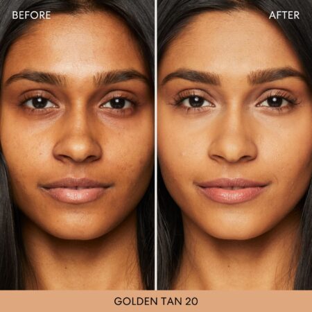 bareMinerals Original Loose Powder Foundation SPF 15, Lightweight Mineral Loose Powder Foundation Makeup, Buildable Coverage, Talc Free, Vegan (Golden Tan 20) - Image 3