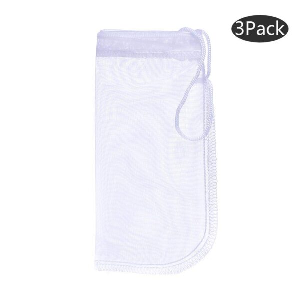 ALEGI Media Filter Bag Aquarium Extra Fine,Reusable 180 Micron Drawstring Mesh Filter Bags - Image 2