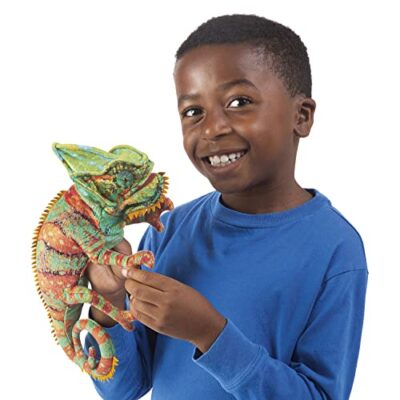 Folkmanis Small Chameleon, Brown/a - Image 3