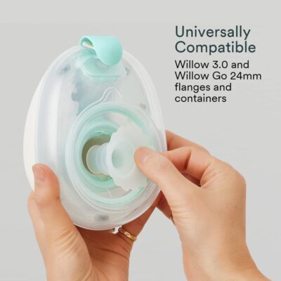 Willow Breast Pump Sizing Insert, 17mm, 2 Ct, Flange Inserts for Breast Pump, Improves Fit - Image 3