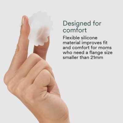 Willow Breast Pump Sizing Insert, 17mm, 2 Ct, Flange Inserts for Breast Pump, Improves Fit - Image 2