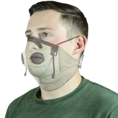 ATV TEK, Pro Series Rider and Safety Dust Mask, Tan - XL - Image 3