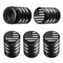 Tire Valve Stem Cap Cover - (5 Pack) Tire Air Cap Metal with Plastic Liner Corrosion Resis