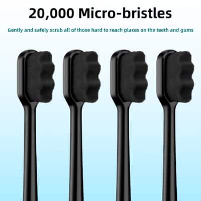 Patelai 8 Pieces Soft Toothbrush Micro Nano Extra Soft Bristles Manual Soft Toothbrush wit - Image 3