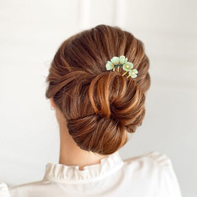 Beaupretty Jade Flower Hair Pins Women Girls Hair Stick Chinese Retro Chignon Pin Hair Cho - Image 6