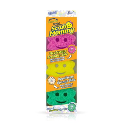 Scrub Daddy Sponge Set - Scrub Mommy Power Flower Dual- Sided Sponge and Scrubber - Non Sc