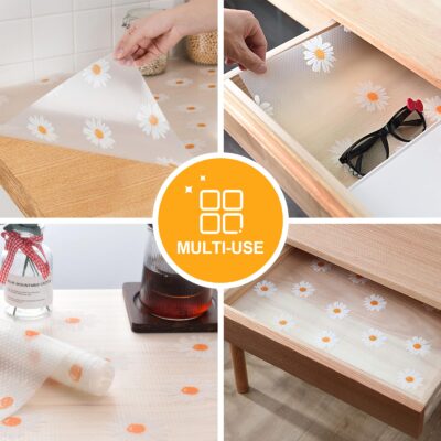 INNOLITES Shelf Liner, Non-Slip Shelf Liners for Kitchen Cabinets, Waterproof Non-Adhesive - Image 6