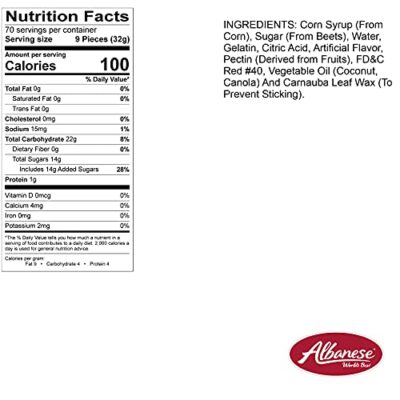 Albanese World's Best Wild Cherry Gummi Bears, 5lbs of Candy - Image 8