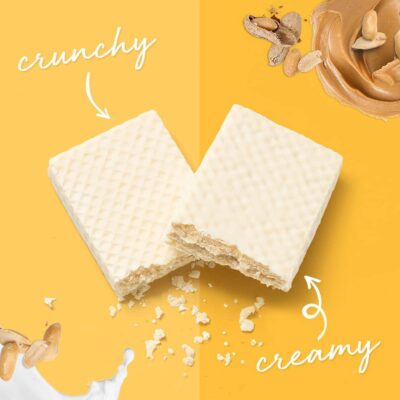 Power Crunch Protein Wafer Bars, High Protein Snacks with Delicious Taste, Peanut Butter Cr?me, 1.4 Ounce (12 Count) - Image 8