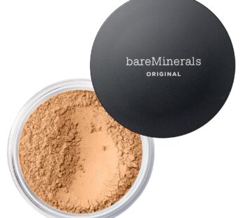 bareMinerals Original Loose Powder Foundation SPF 15, Lightweight Mineral Loose Powder Foundation Makeup, Buildable Coverage, Talc Free, Vegan (Golden Beige 13)