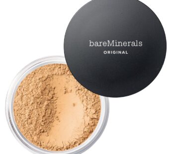 bareMinerals Original Loose Powder Foundation SPF 15, Lightweight Mineral Loose Powder Foundation Makeup, Buildable Coverage, Talc Free, Vegan (Golden Medium 14)