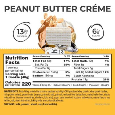 Power Crunch Protein Wafer Bars, High Protein Snacks with Delicious Taste, Peanut Butter Cr?me, 1.4 Ounce (12 Count) - Image 3