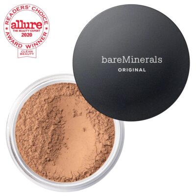 bareMinerals Original Loose Powder Foundation SPF 15, Lightweight Mineral Loose Powder Foundation Makeup, Buildable Coverage, Talc Free, Vegan (Medium Tan 18) - Image 7