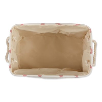 Bone Dry Pet Storage Collection Paw and Bone Print, Small Rectangle, Rose - Image 3