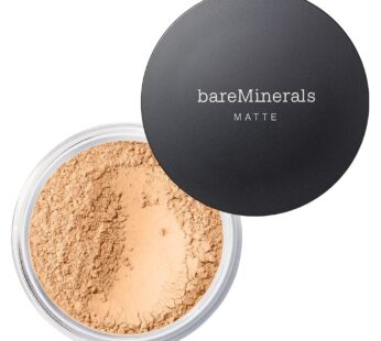bareMinerals Original Matte Loose Mineral Foundation SPF 15, Powder Foundation Makeup, Buildable Coverage, Reduces Shine, Talc Free Foundation, Vegan