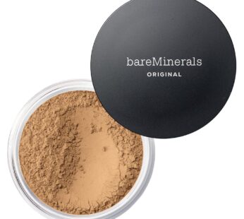 bareMinerals Original Loose Powder Foundation SPF 15, Lightweight Mineral Loose Powder Foundation Makeup, Buildable Coverage, Talc Free, Vegan (Golden Tan 20)