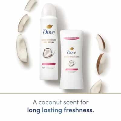 Dove Advanced Care Antiperspirant Deodorant Stick Caring Coconut for helping your skin barrier repair after shaving 72-hour odor control and all-day sweat protection with Pro-Ceramide Technology 2.6oz - Image 4