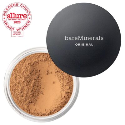 bareMinerals Original Loose Powder Foundation SPF 15, Lightweight Mineral Loose Powder Foundation Makeup, Buildable Coverage, Talc Free, Vegan (Warm Tan 22) - Image 7