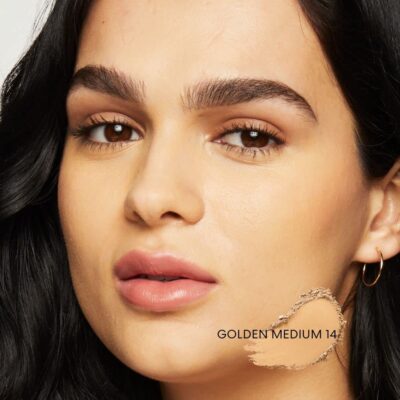 bareMinerals Original Loose Powder Foundation SPF 15, Lightweight Mineral Loose Powder Foundation Makeup, Buildable Coverage, Talc Free, Vegan (Golden Medium 14) - Image 4