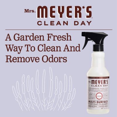 Mrs. Meyer's Clean Day Multi-Surface Everyday Cleaner, Cruelty Free Formula, Lavender Scent, 16 oz- Pack of 3 - Image 4