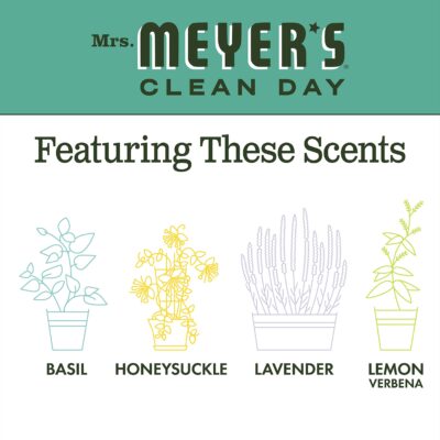 MRS. MEYER'S CLEAN DAY Liquid Dish Soap, Biodegradable Formula, Basil, 16 fl. oz - Pack of 3 - Image 7