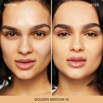 bareMinerals Original Loose Powder Foundation SPF 15, Lightweight Mineral Loose Powder Foundation Makeup, Buildable Coverage, Talc Free, Vegan (Golden Medium 14) - Image 3