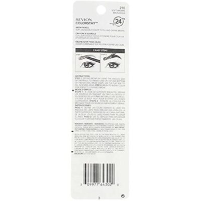 Revlon Colorstay Brow Pencil, 210 Soft Brown (Pack of 2) - Image 5