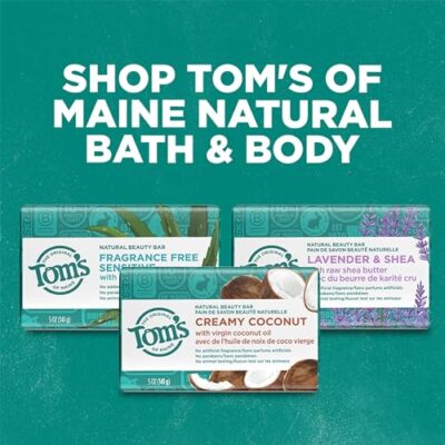 Tom's of Maine Natural Beauty Bar Soap, Creamy Coconut With Virgin Coconut Oil, 5 oz. 6-Pack (Packaging May Vary) - Image 7
