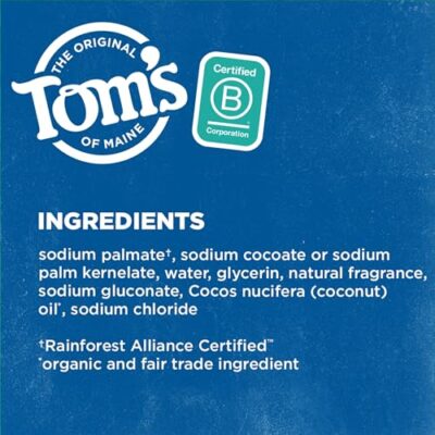 Tom's of Maine Natural Beauty Bar Soap, Creamy Coconut With Virgin Coconut Oil, 5 oz. 6-Pack (Packaging May Vary) - Image 6