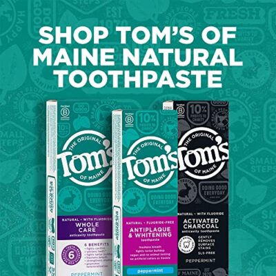 Tom's of Maine Fluoride-Free Antiplaque & Whitening Natural Toothpaste, Spearmint, 5.5 oz. - Image 10