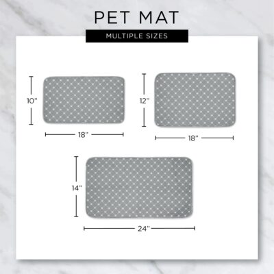 Bone Dry Machine Washable, Ultra Absorbent Pet Mat, 12x18", Green Stripe - Image 8