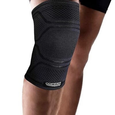 Copper Fit Elite Knee Compression Sleeve Knee Brace 2-Pack, Black (Small/Medium 12"-16") - Image 4