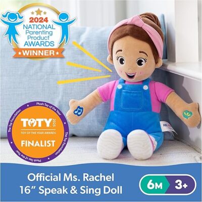Ms. Rachel Official Speak & Sing Doll, 16” Tall Interactive Toy with 4 Songs & 16+ Phrases, Toddler Toys for Girls & Boys Ages 6 Months to 3+ Years - Image 2